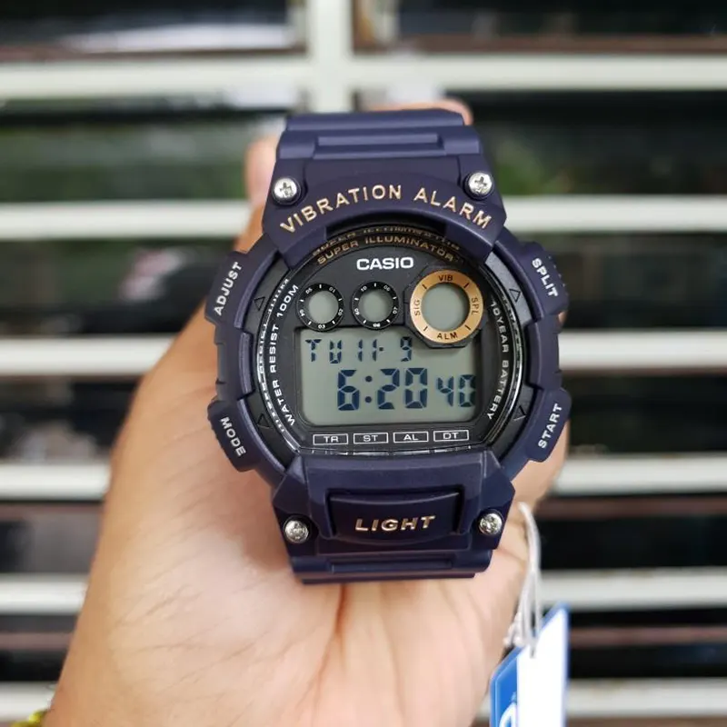 Casio Illuminator Digital Blue Band Men's Watch | W-735H-2AV